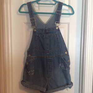 destroyed vintage overalls