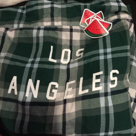 Brandy Melville oversized flannel LA