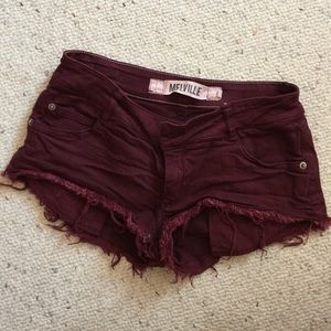 Brandy Melville Shorts - Burgundy Brandy Melville shorts Brandy Melville Shorts - Burgundy Brandy Melville shorts