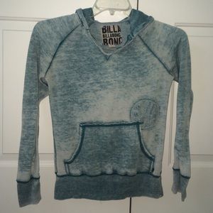 lightweight/casual billabong teal sweatshirt