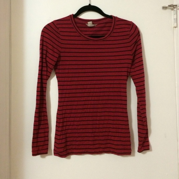 Striped long sleeve tee