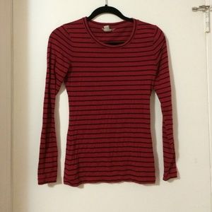 Striped long sleeve tee