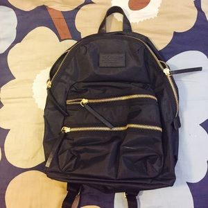 Marc by Marc Jacobs Black Backpack w/Gold Zipper
