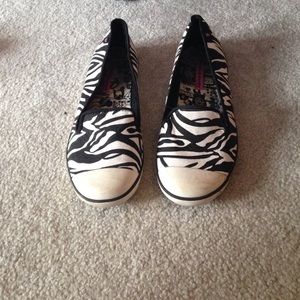 Zebra print shoes