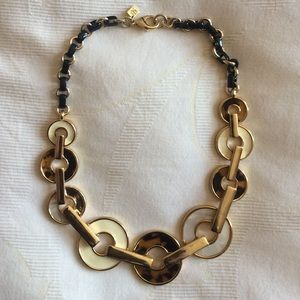 Banana Republic Gold Enamel Necklace