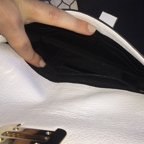 Rebecca Minkoff White Leather Coco Clutch - Picture 4 of 4