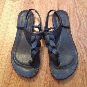 Faux Leather Sandals