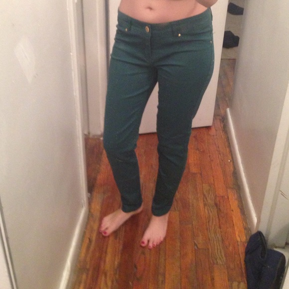 Green jeans