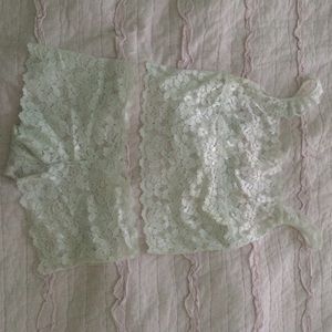 white lace intimate set