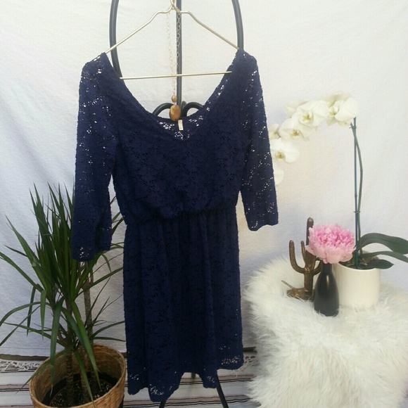 Blue Lace Dress