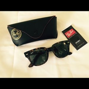 Ray-Ban tortoise Meteor Shiny Havana Green Lens