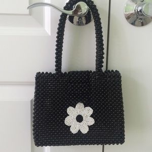 Vintage beaded flower purse