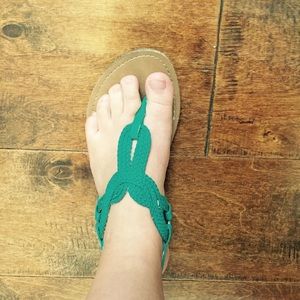 Merona Sandals in Turquoise