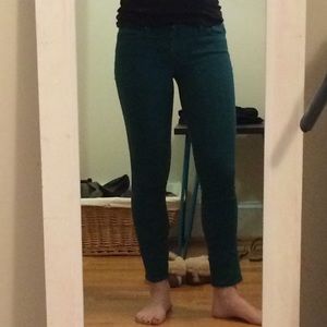 AG Stevie army green jeans -- size 27R