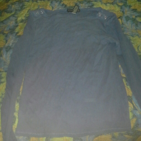 Blue/grey banana republic long sleeved shirt