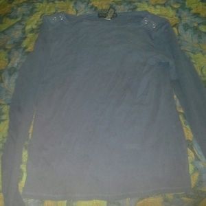 Blue/grey banana republic long sleeved shirt