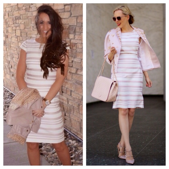 J. Crew Dresses & Skirts - J. CREW Double Stripe Cap Sleeve Dress