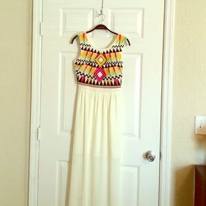 Maxi Gianni bini Aztec dress