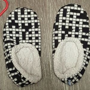 Fuzzy Crossword Booties *FREE WITH ADDTL. PURCHASE