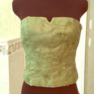Beautiful silk floral bustier