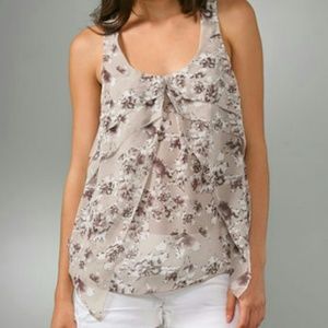 Madewell 100% Silk Floral Tank