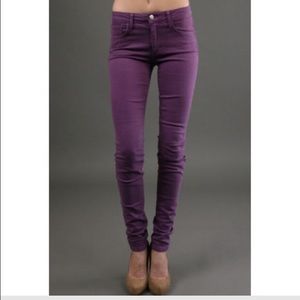 Purple joe's skinny jeans size 27