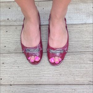 Simply Vera Peep Toe Flats