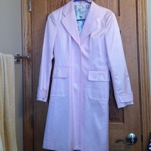Light pink trench coat