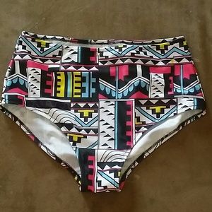 High waisted bikini bottoms