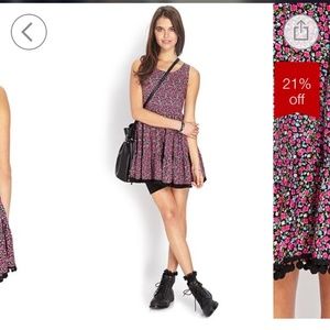 Floral dress with Pom poms