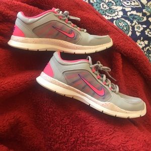 Nike Training size 7.5 (pink and blue and grey)