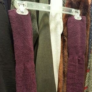 Purple Knit Legwarmers