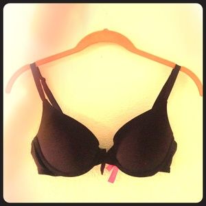 Black Victoria's Secret PINK Push Up Bra- 34B