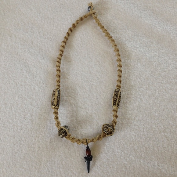 Shark Tooth Hemp Necklace