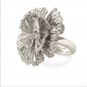 Stella & Dot adjustable flower ring