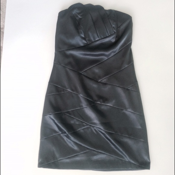 NWT Dark blue grey steel short formal dress (prom)