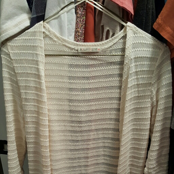 Long Knit Cream Cardigan