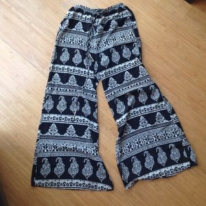 Wide Leg Boho Pants