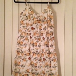 **LAST DAY**Flower print adjustable strap dress