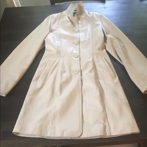 Gorgeous beige leather jacket