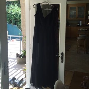 BCBG MAXAZRIA floor length black dress