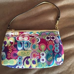 Coach "Poppy" Large Wristlet