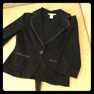 White House Black Market Blazer in black and white