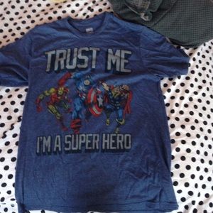Blue marvel shirt