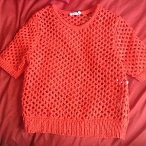 T by alexander wang cropped sweater