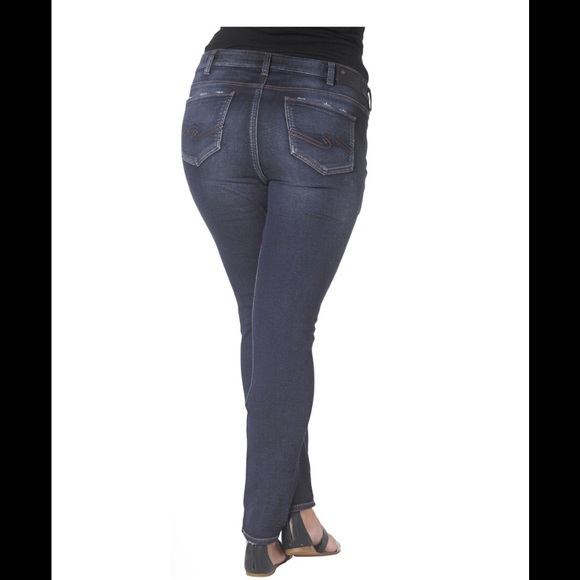 Plus Silver Aiko Skinny Joga Jeans - Picture 4 of 6