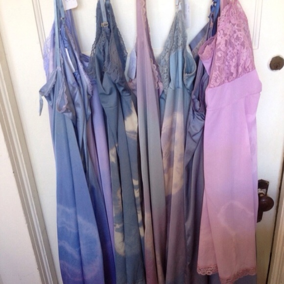 BOHEMIAN VINTAGE SLIP DRESSES Hand Dyed - Picture 7 of 12