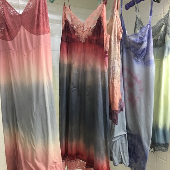 BOHEMIAN VINTAGE SLIP DRESSES Hand Dyed - Picture 10 of 12