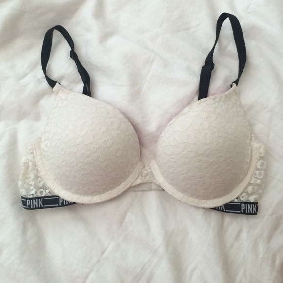 Lepord print white push up bra