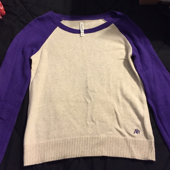 Purple & Off White Aero Sweater